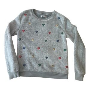 Epic Threads Gray and Red Heart Sweatshirt